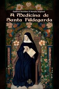 A medicina de Hildegarda, contudo, tem atualmente uma especial importância na regeneração de nossa própria tradição de cura natural. Hildegarda integra a medicina natural com conhecimento espiritual. A santa era essencialmente uma mística preocupada com nossa relação com o Divino. Produziu muitas obras religiosas, filosóficas e devocionais. Seu conhecimento de medicina era uma das facetas de sua grande obra espiritual. Ela revela um entendimento da completa natureza do ser humano e estabelece um abrangente sistema de cura para corpo, mente e espírito. É esta integração da cura física com a psicológica e espiritual, que é verdadeiramente holística, que muitos de nós procuramos hoje em dia em termos de cura. A sabedoria de Hildegarda irá nos ajudar muito bem em direção a esse propósito. Sua linguagem pode facilitar o entendimento para aqueles de origem ocidental ou cristã que procuram sistemas holísticos interessantes no Oriente, mas que são difíceis de se adaptar culturalmente. Até aos que não compartilham de sua linguagem cristã, como os autores deste livro, encontrarão em sua medicina conhecimento da cura natural universalmente aplicáveis, e estarão aptos para usá-los à sua maneira. Santa Hildegarda não nos falou apenas sobre ervas e alimentos, mas também sobre a desarmonia dos elementos subjacentes responsáveis pelas doenças da alma. Ela indica condições do corpo e da mente que refletem o desequilíbrio natural dos humores. Por exemplo, atribui muitas doenças ao acúmulo da bile negra, que é muito semelhante a emoções reprimidas. O que ela oferece, contudo, não são somente remédios, mas um sistema de diagnóstico e um entendimento sobre o processo das doenças que indicam meios apropriados de restabelecer o equilíbrio. Seu diagnóstico através do exame dos olhos, que inicia este livro, é particularmente informativo. Os olhos são o espelho da alma e refletem a verdadeira essência de nosso espírito e vitalidade.